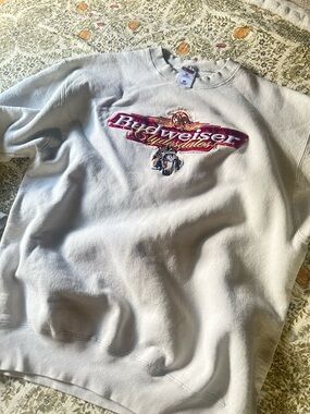 rare vintage budweiser sweatshirt